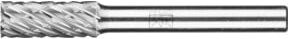 PFERD Hartmetall Hochleistungsfrässtift ALLROUND Zylinder ZYAS stirn silber, Durchmesser: 8 mm, Länge: 20 mm, Schaft-Durchmesser: 6 mm, universal grob - Bild 1
