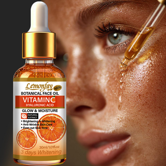 Lemonfay Vitamin C Botanisches Gesichtsöl, 30 ml, mit Hyaluronsäure - Bild 1