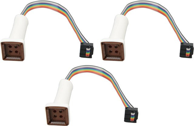 Igeteck 3er Set Auto Schlüssel Codierwerkzeug OBD2 Schlüsselprogrammierer und Code Lesegerät mit Adapterkabel für EWS AK90 in Weiß - Bild 1