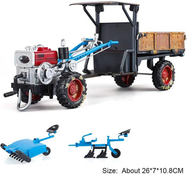 Linyi toy car Landwirtschaftlicher Traktor Miniaturmodell, 1:32, Metall, Sound und Licht, ab 14 Jahren - Bild 1