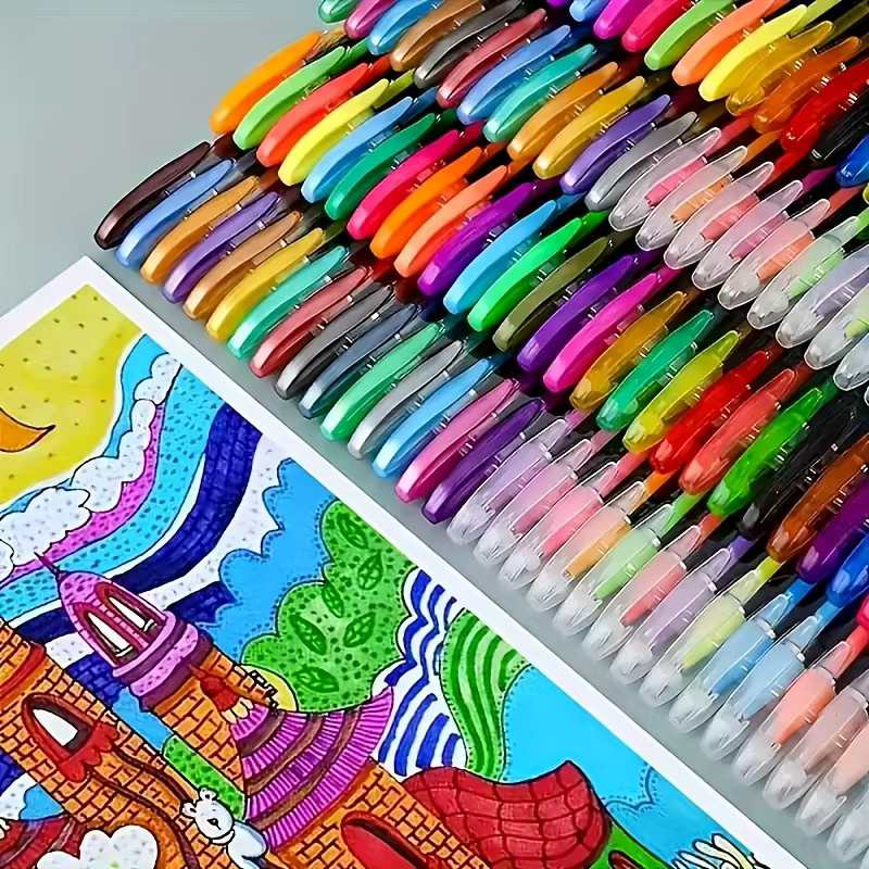 Feinspitzen-Gelstift-Set mit bunten Farben für künstlerisches Zeichnen, Malen und Skizzieren - Bild 5