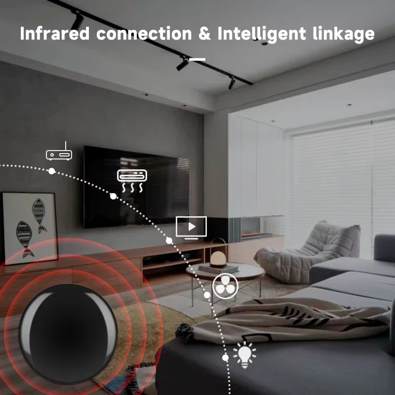 Tuya WiFi IR Fernbedienung Universeller Infrarot-Controller für Smart Home Automation in Schwarz, kompatibel mit Smart Life App, Alexa und Google Assistant - Bild 4