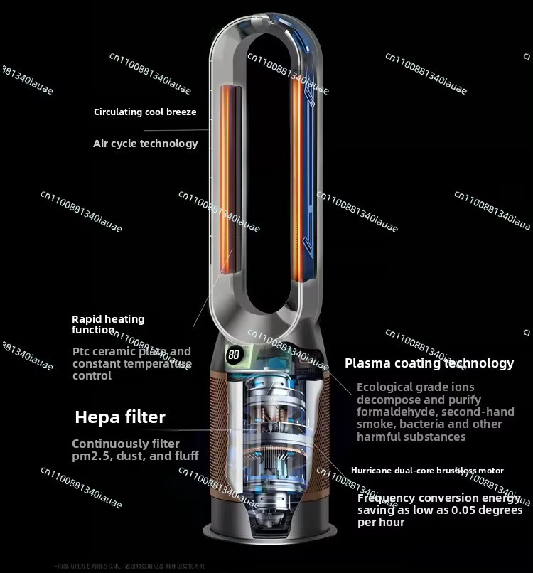 Dyson Blattloser Ventilator und Keramik-Heizlüfter als energiesparendes Kühl- und Heizgerät mit Luftreiniger-Funktion - Bild 3