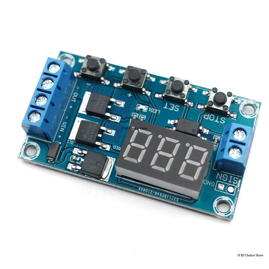 DC 5V-36V Trigger Cycle Delay Timer Switch Relaismodul mit LED-Anzeige in Blau - Bild 2