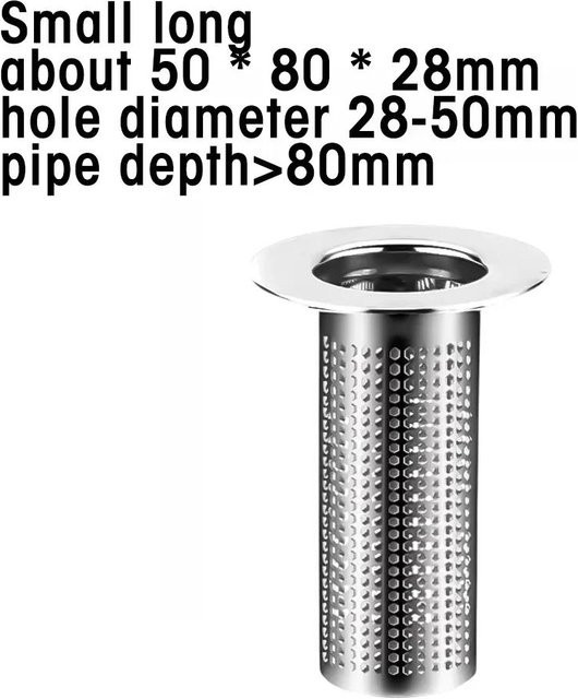 Bodenablauffilter aus Edelstahl in Silber als Haarfänger und Anti-Verstopfungsfilter für Küche, Bad und Waschbecken - Bild 1