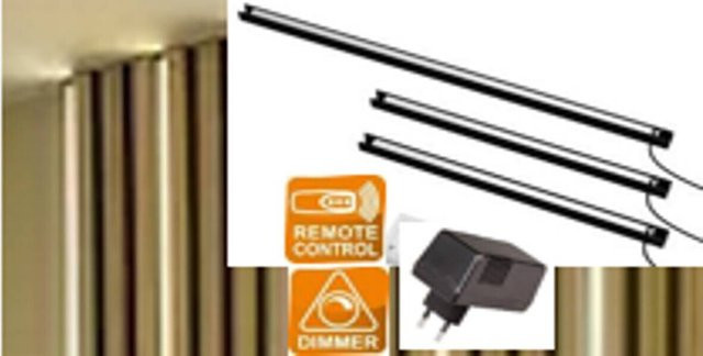 Nolo LED-Akustikpaneelbeleuchtung Line RGBW in Schwarz und Grau mit Fernbedienung, Höhe: 75 cm - Bild 1
