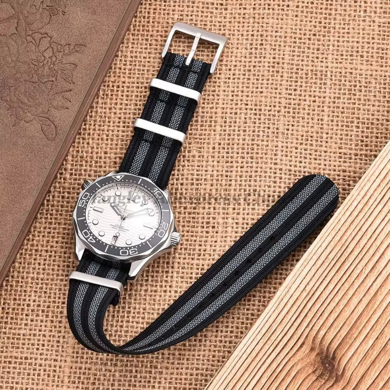 Uhrenarmband Textil/NATO, schwarz, Unisex - Bild 1
