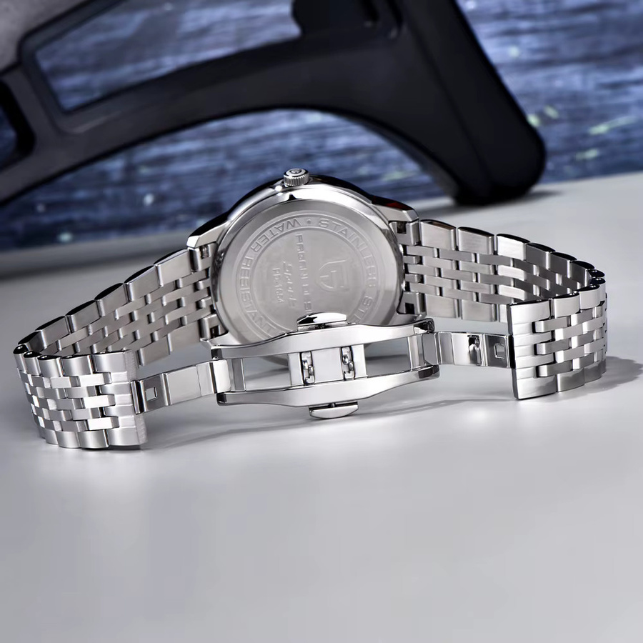 PAGANI DESIGN Armbanduhr, Quarz, Edelstahl, Blau, Herren - Bild 5