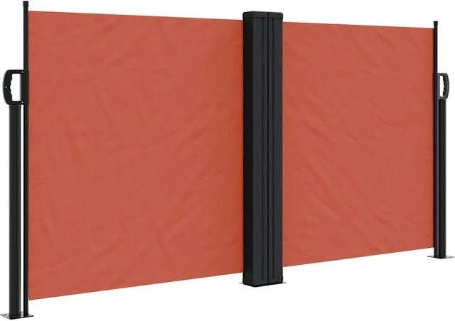 vidaXL Seitenmarkise ausziehbar Terrakottarot, B/H: 120 x 1200 cm - Bild 1