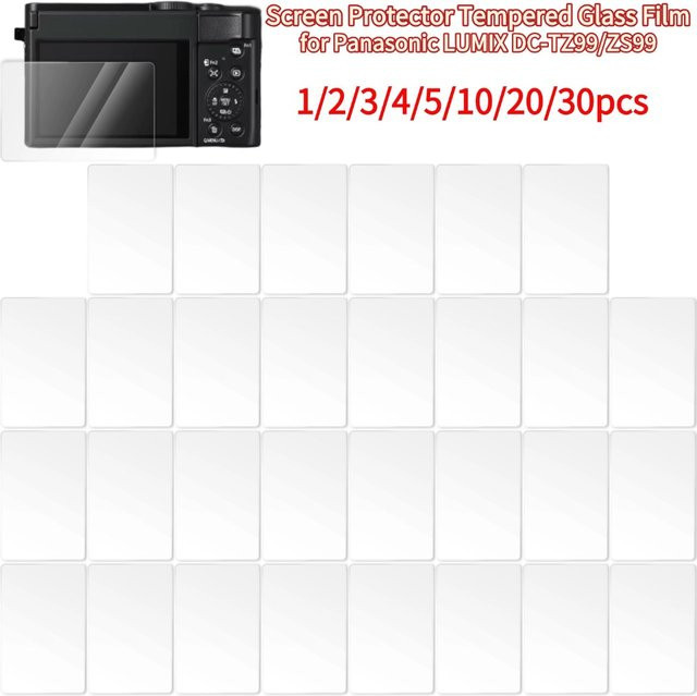 Panasonic Displayschutzfolie aus gehärtetem Glas für LUMIX DC-TZ99 und ZS99, transparent, 9H kratzfest - Bild 1