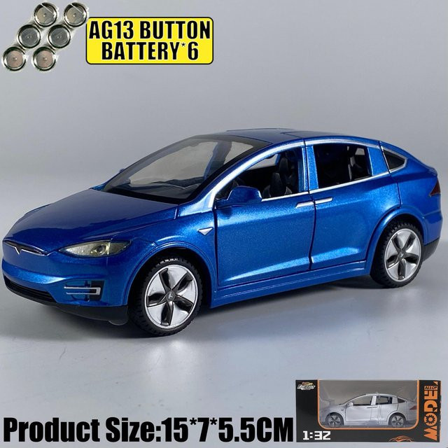 Linyi toy car X AWD Mittelgroßer Luxus-SUV, Modellauto, 1:32, Metall, Blau, ab 18 Jahre - Bild 1
