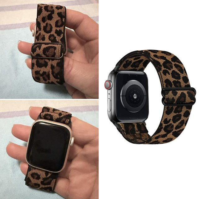 Uhrenarmband Nylon, Leopardenmuster, Unisex - Bild 1