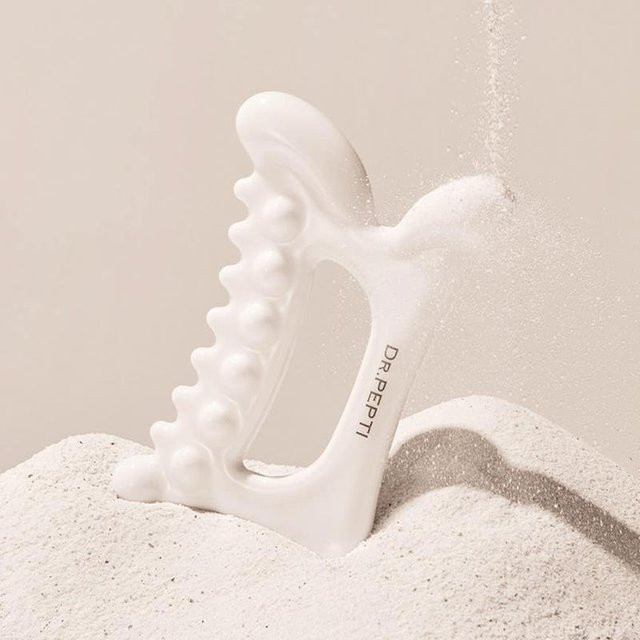 Dr.Pepti Keramik Multi Gua Sha, White - Bild 1