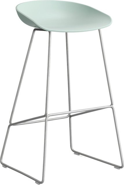 HAY About A Stool AAS 38 Hocker in Grün aus Stahl und Polypropylen - Bild 1