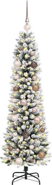 vidaXL Künstlicher Weihnachtsbaum mit 150 LEDs in Weiß, Höhe: 150 cm - Bild 1