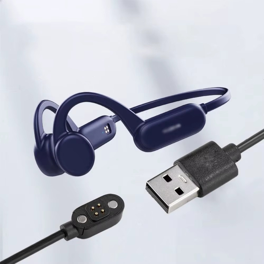 YUANS Magnetisches USB-Ladekabel 5V 1A für Knochenleitung-Kopfhörer X7, X8 und X18pro, wasserdicht, Schwarz oder Grün - Bild 3