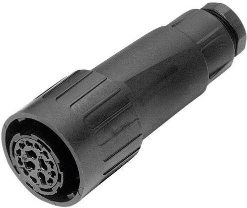 Amphenol Rundstecker Kupplung C016 10E014 002 1 Gerade Schwarz mit 14 Polen plus PE - Bild 1