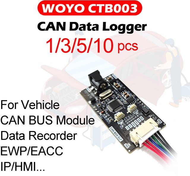 WOYO CTB003 CAN Bus Datenlogger Automotive Diagnose Tool für IP, HMI, EWP und EACC - Bild 1