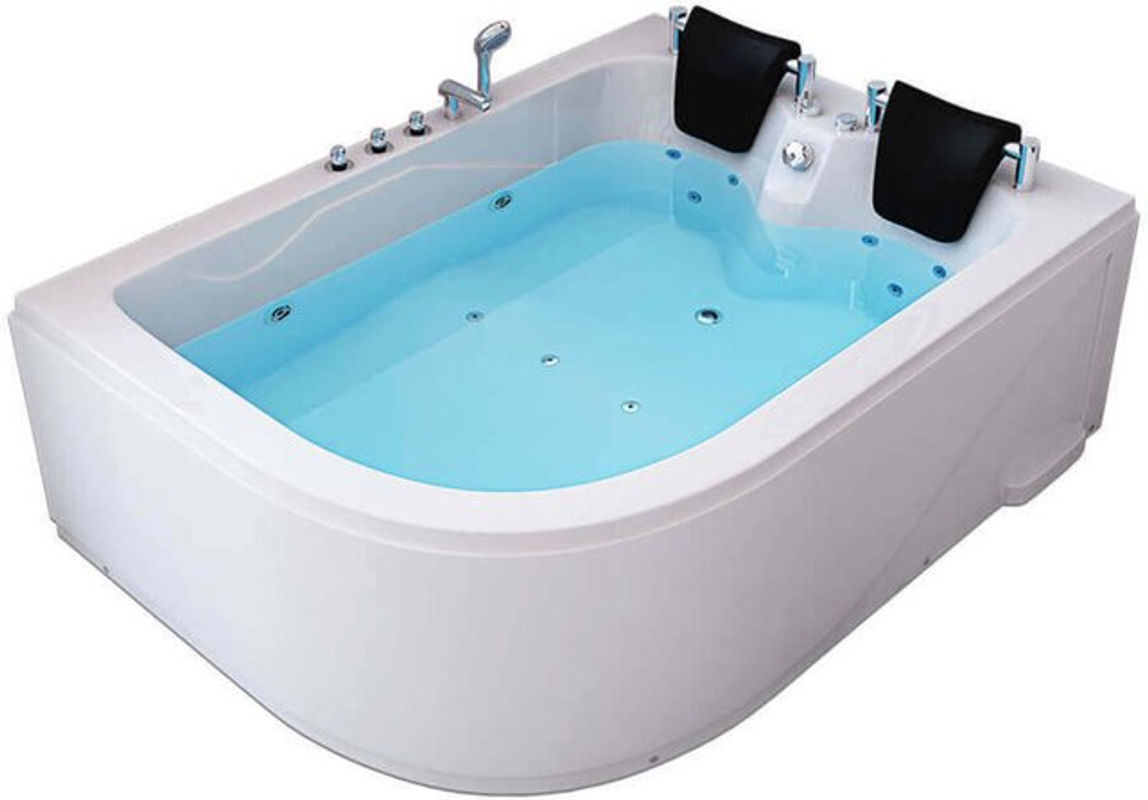 HOME DELUXE Indoor Whirlpool BLUE OCEAN XL für 2 Personen in Blau und Weiß, B/T: 180 x 120 cm, Linke Ausführung - Bild 2