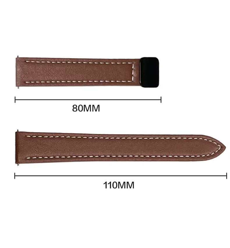 Huawei Uhrenarmband Leder, braun, Unisex, NFC - Bild 4