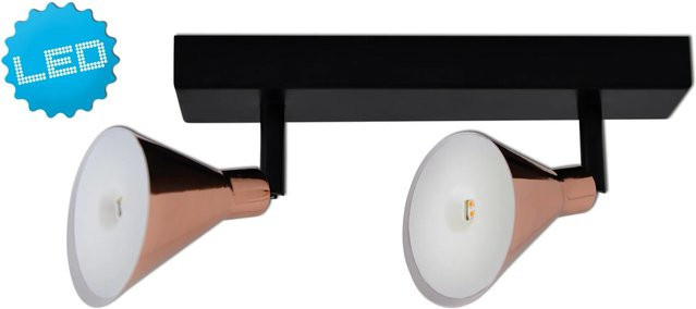 Näve 2er LED-Wand- und Deckenspot in Kupfer, verstellbar mit Leuchtmittel - Bild 2
