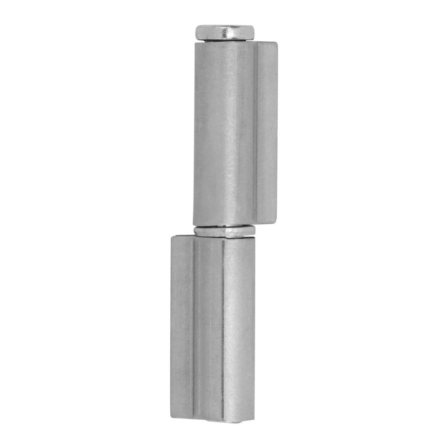 SO-TECH Anschweißband für Außenbereich aus Stahl in Schwarz mit kurzer Fahne, Durchmesser: 12 mm, Höhe: 77 mm - Bild 2