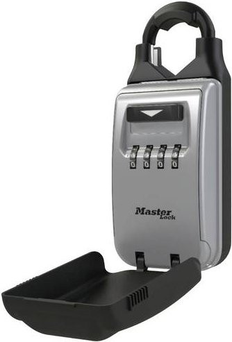 Master Lock 5420EURD Tragbarer Metall-Safe mit Zahlenschloss in Grau und Silber - Bild 2