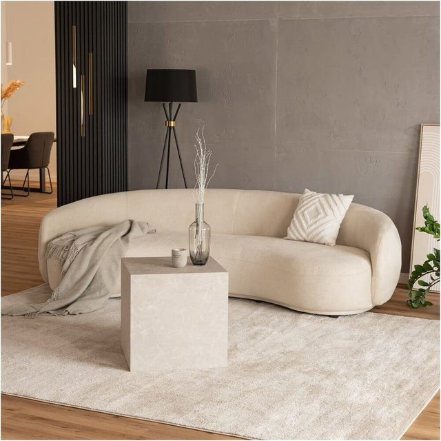 HOME DELUXE Sofa CASARA in Beige mit Webstoff, B/T/H: 258 x 128 x 72 cm - Bild 1