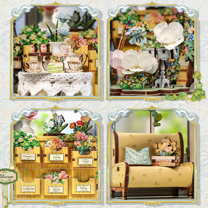 CUTEBEE Windsor Flower House Book Nook Kit, 3D-Gebäudemodell, Holz, ab 14 Jahren - Bild 3