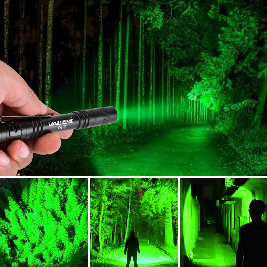 VASTFIRE Mini LED Stift-Taschenlampe aus Aluminium in Grün, Weiß, Rot oder Schwarz - Bild 4