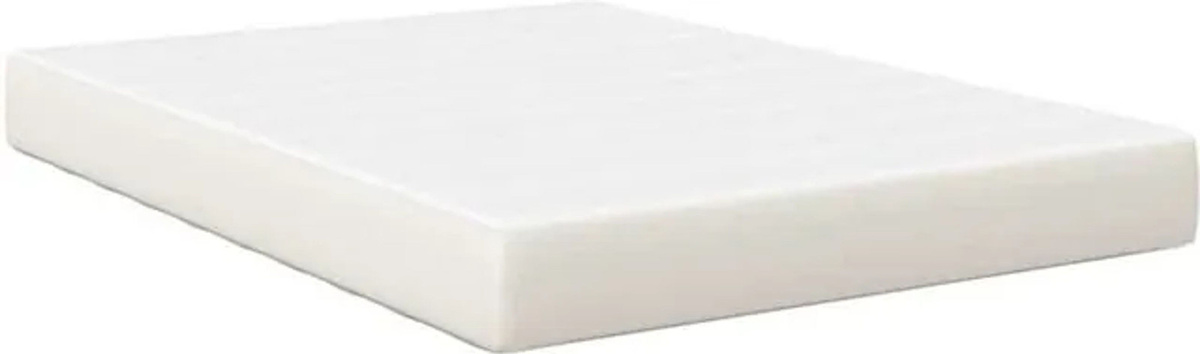 vidaxl Schaumstoff-Bettmatratze aus Stoff in Creme/Beige/Weiß, B/T/H: 140 x 200 x 20 cm - Bild 1