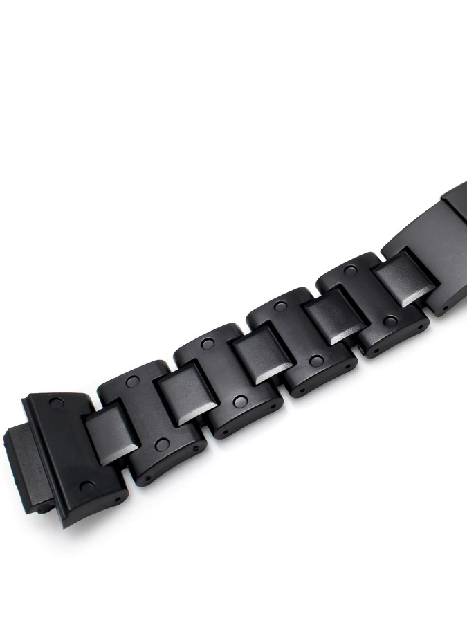 Casio Uhrenarmband, Kunststoff, Edelstahl, Schwarz, Herren - Bild 2