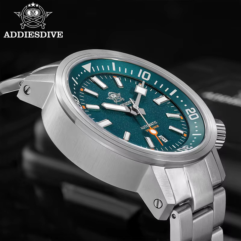 ADDIESDIVE Taucherarmbanduhr, Automatik, Edelstahl, Saphirglas, Herren - Bild 3
