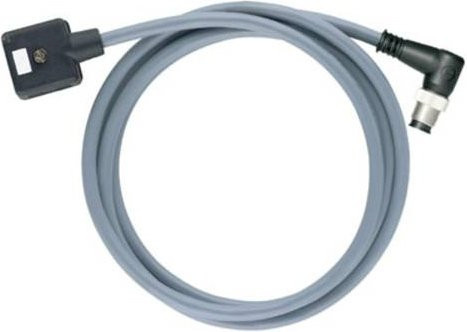 Weidmüller Sensor-Aktor-Steckverbinder M12 Stecker gewinkelt grau 3,00 m 3-polig - Bild 1