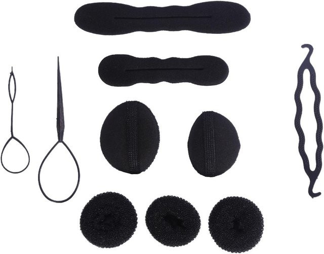 DIYelecs Haar-Twist Styling-Accessoires Set, 65 Stück, Damen, Schwarz - Bild 1
