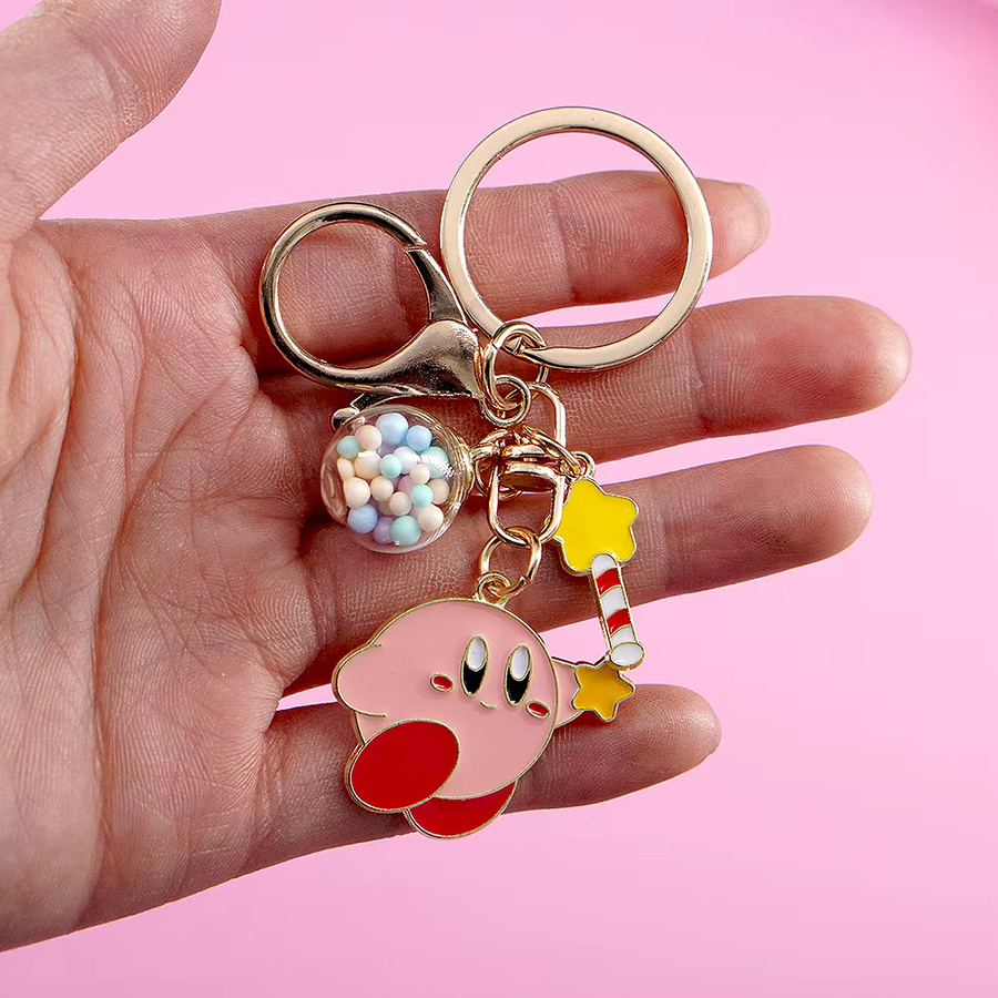 Bandai Kirby Schlüsselanhänger, Pink, Metall - Bild 2