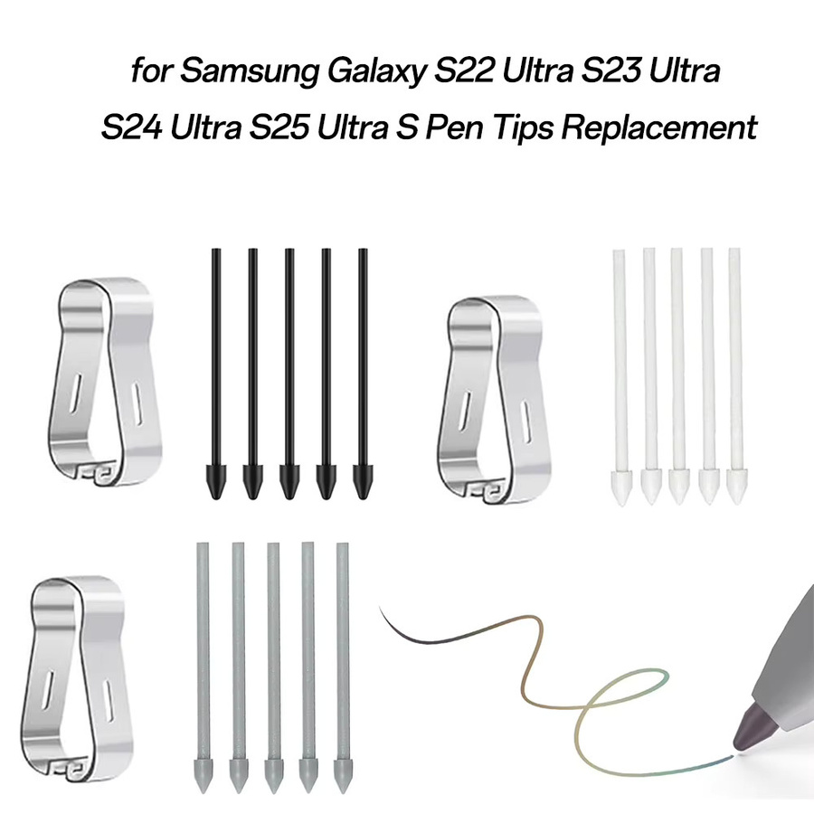 Samsung Ersatzspitzen für Galaxy S22 Ultra, S23 Ultra, S24 Ultra, S25 Ultra sowie Z Fold 5 und Z Fold 6 in Schwarz - Bild 3