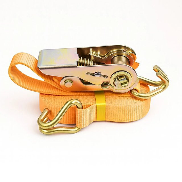 TRUTZHOLM Spanngurte mit Ratsche, 2-teilig, Orange, Länge: 6 m, Tragkraft: 800 kg - Bild 1