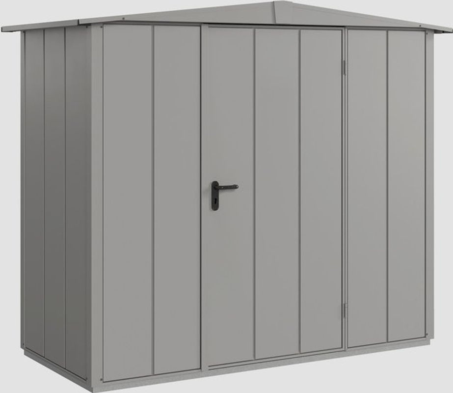 Ecostar Gerätehaus Elegant-S aus Metall in Grau, B/H/T: 238 x 216 x 107,8 cm - Bild 4