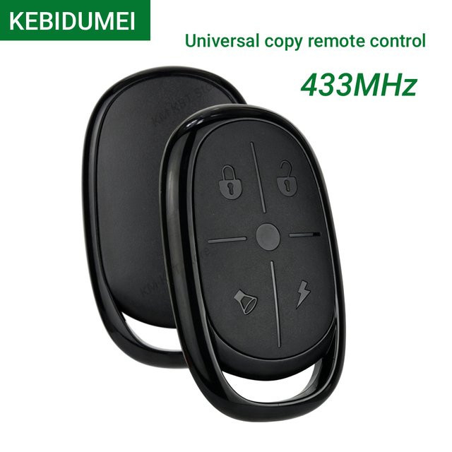 KEBIDUMEI 433MHz Vier-Tasten-Kopierfernbedienung für elektrische Garagentore und Einfahrtstore, Schwarz - Bild 1