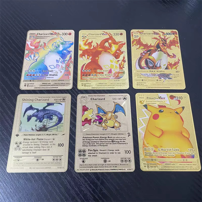 Potdemiel Pokémon Sammelkarten, Metall, Goldene, Bunt / Mehrfarbig - Bild 2