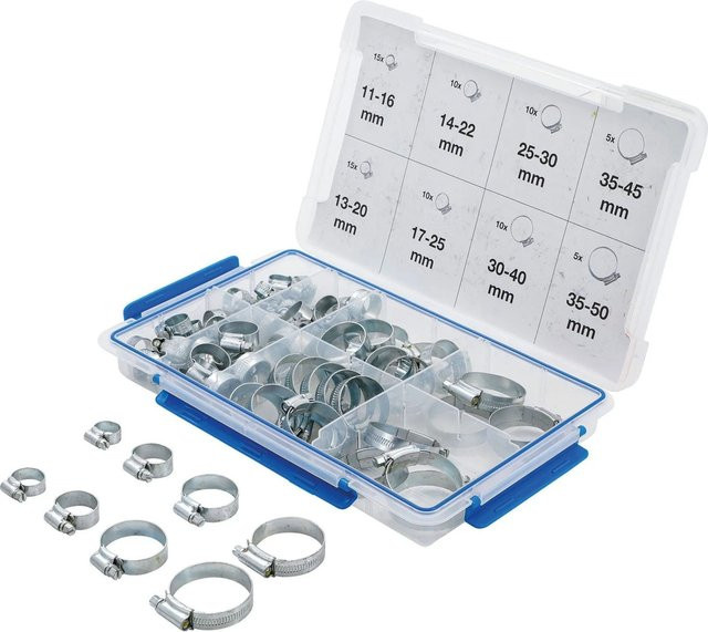 BGS Schlauchschellen Sortiment 80-teilig in Silber 9547 - Bild 1