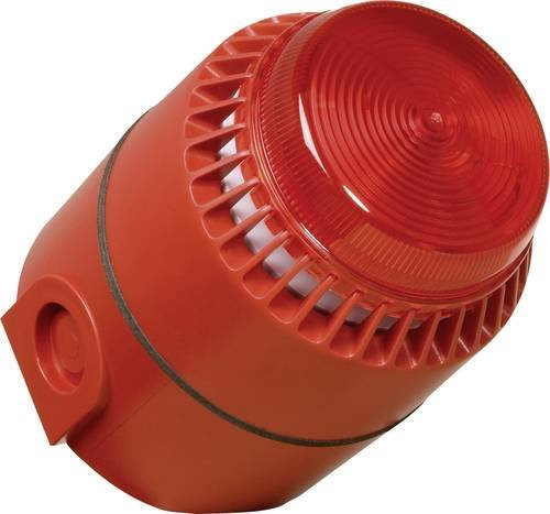 ComPro Kombi-Signalgeber Flashni Rot mit Blitzlicht und Dauerton 24 V/DC 110 dB - Bild 1