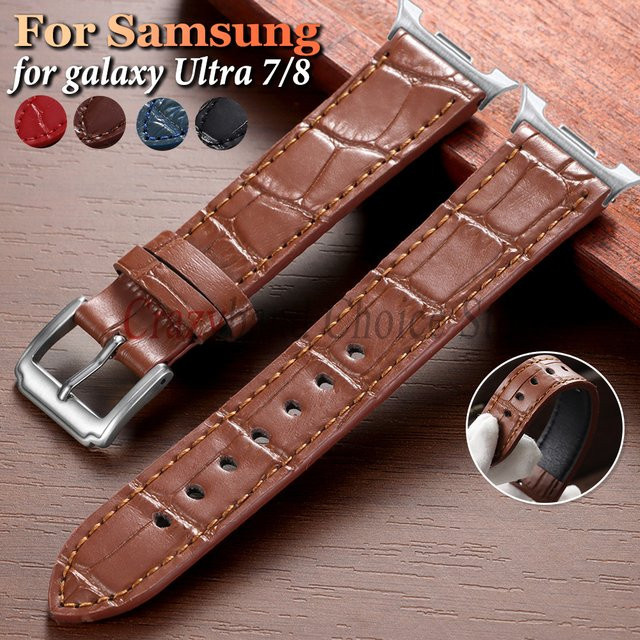 crazyband Uhrenarmband Leder, Samsung Galaxy Watch7 Ultra 47mm, Unisex - Bild 1