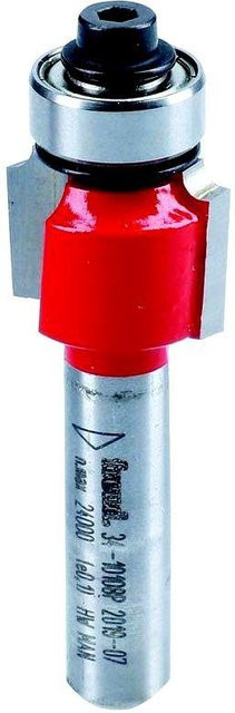 Freud Schaftfräser mit Lager, R=2,0 mm, Schaftdurchmesser: 8 mm, Farbe: Rot, 34-10108P - Bild 1