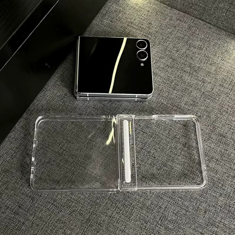 Magnetische Hartschalen-Handyhülle für Samsung Galaxy Z Flip7 FE, Flip6 und Flip5, stoßfeste transparente Abdeckung für Android-Smartphones - Bild 4