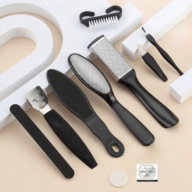 10-teiliges Fußpflege-Werkzeugset, Unisex - Bild 1