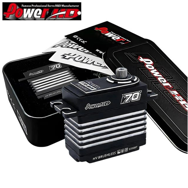 Power HD T70-BHV Bürstenloser Servo mit Stahlgetriebe in Schwarz, 6-8,4V, 70kg - Bild 1