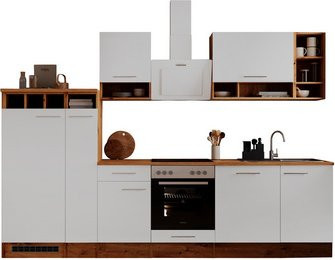 Respekta Küchenblock Hilde in Weiß Matt und Wildeiche Nachbildung, H x B x T: 205 x 310 x 60 cm - Bild 3