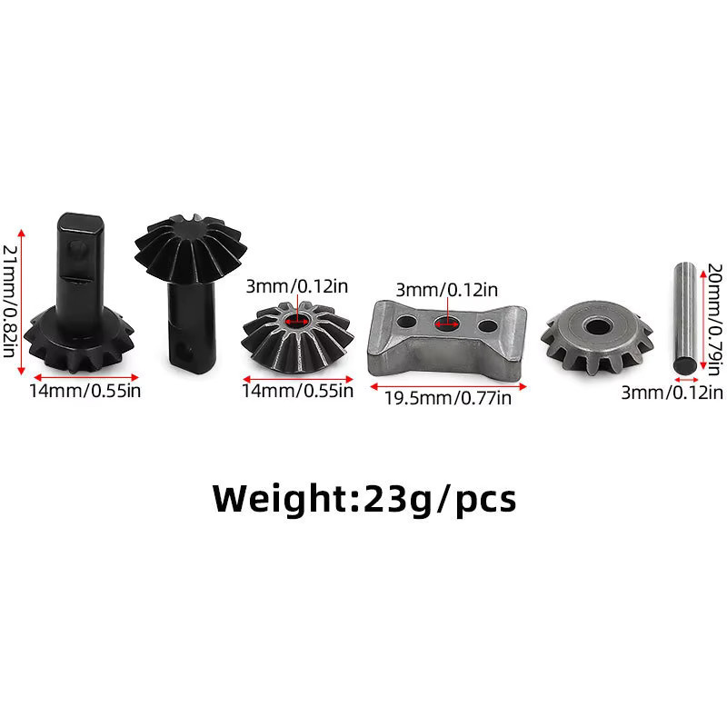 TRAXXAS Stahl-Diff-Zahnradsatz, Metall, Zubehör - Bild 2